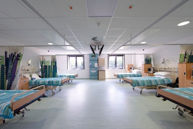 Acoustical-Ceiling-Tiles-In-Medical-Recovery-Area
